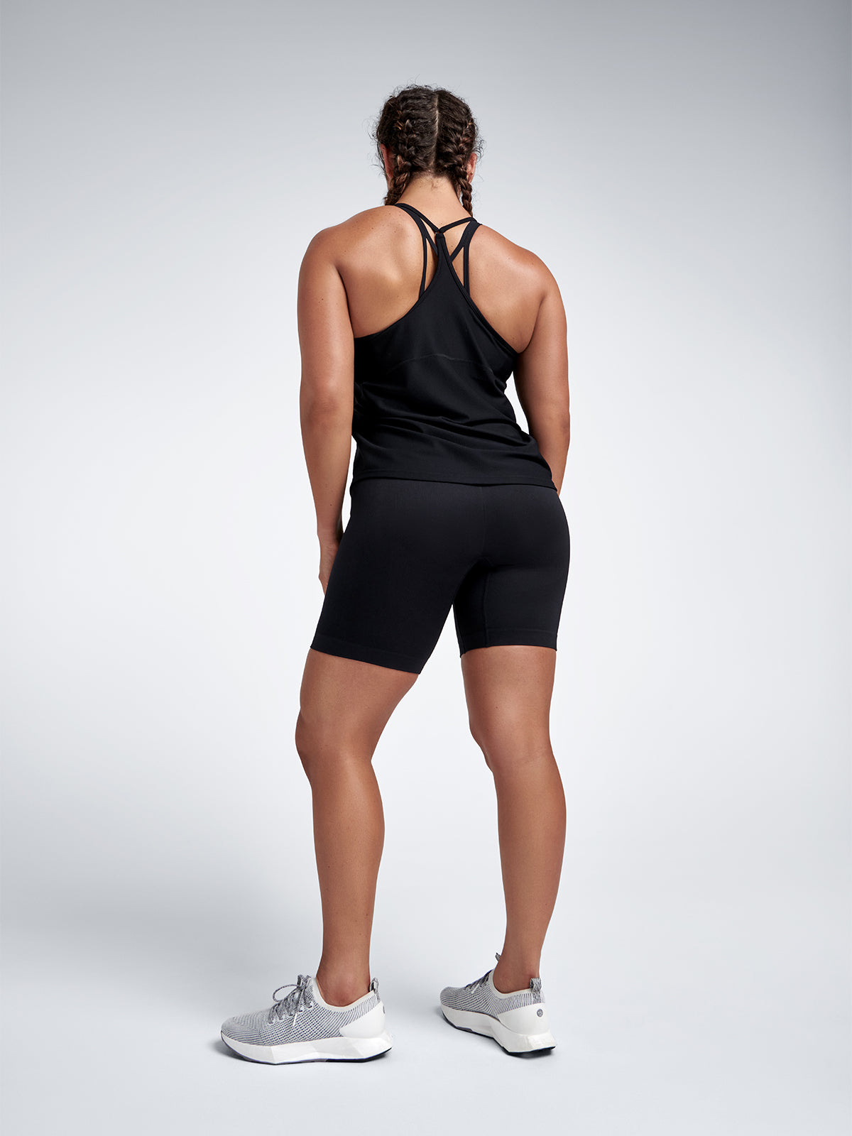 Womens chisel high waisted 8 inch black bike shorts 6