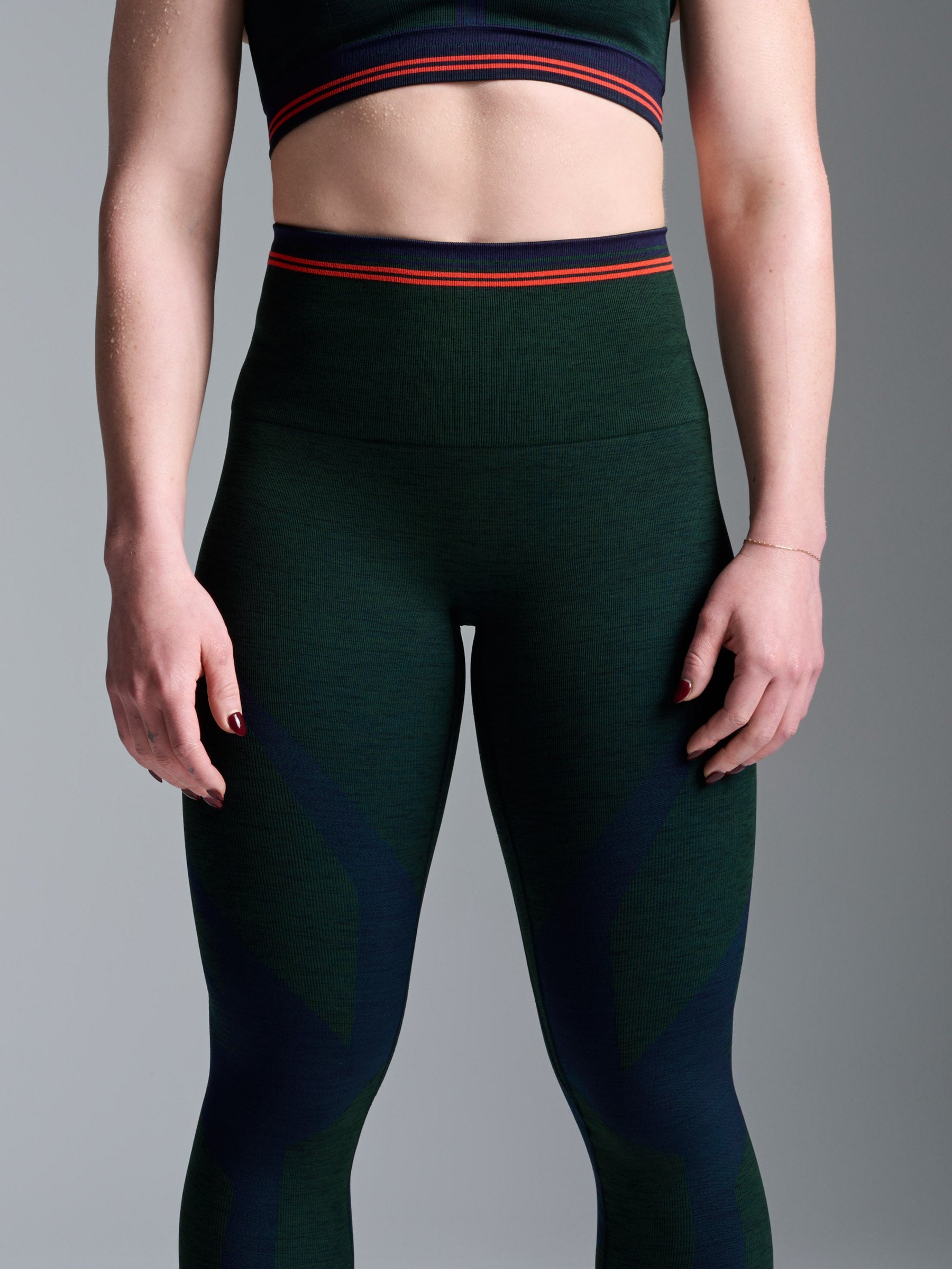 RENEGADE SEAMLESS Legging Dark Green Marl