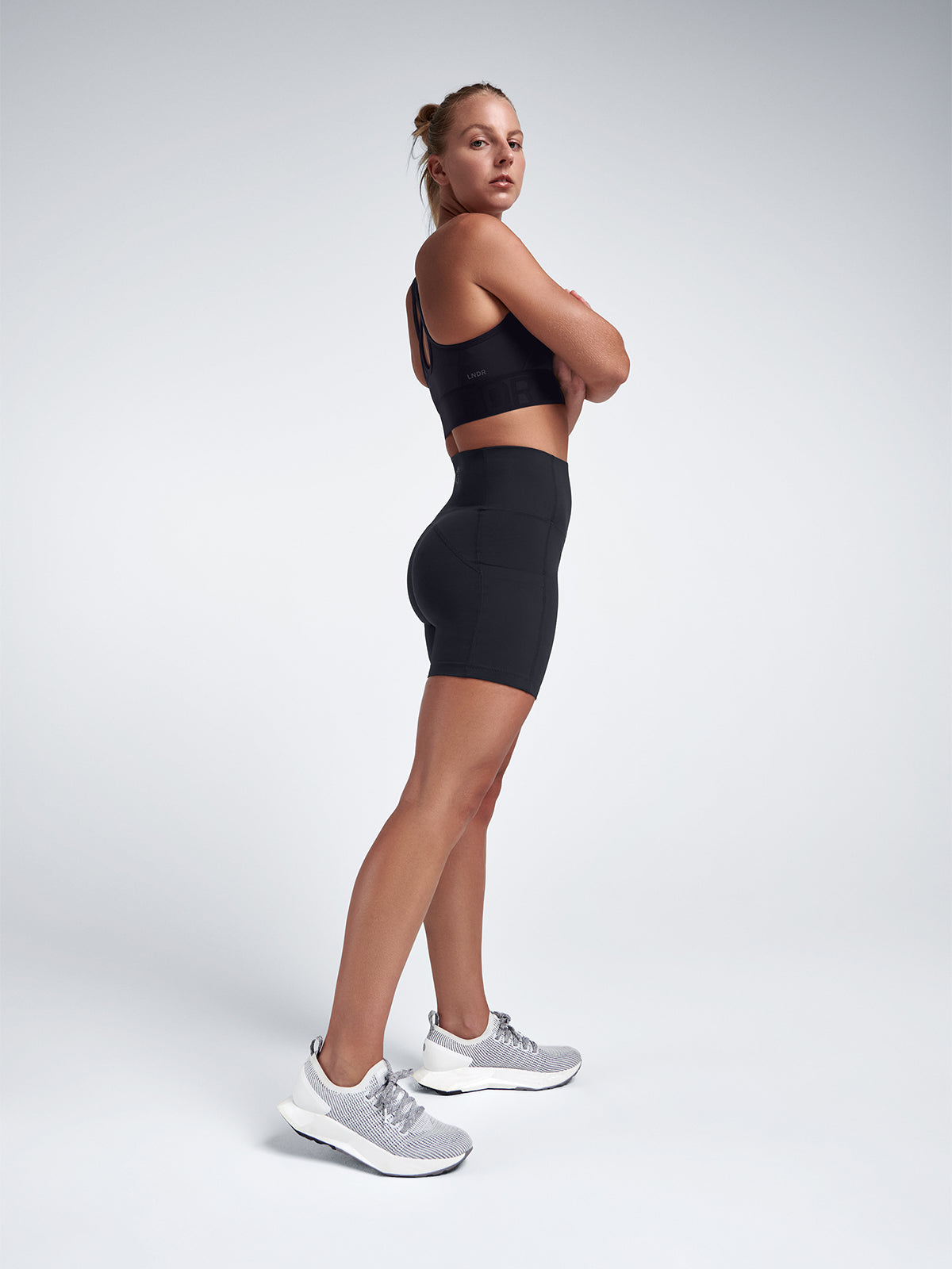 Womens obsession high waisted 6 inch black bike short 4