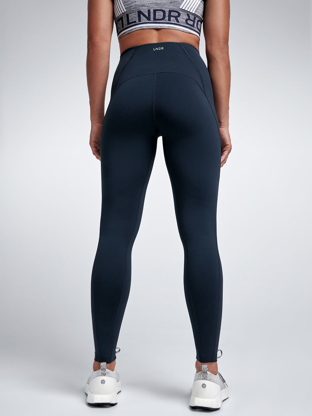 Womens obsession high waisted full length marine blue leggings 8