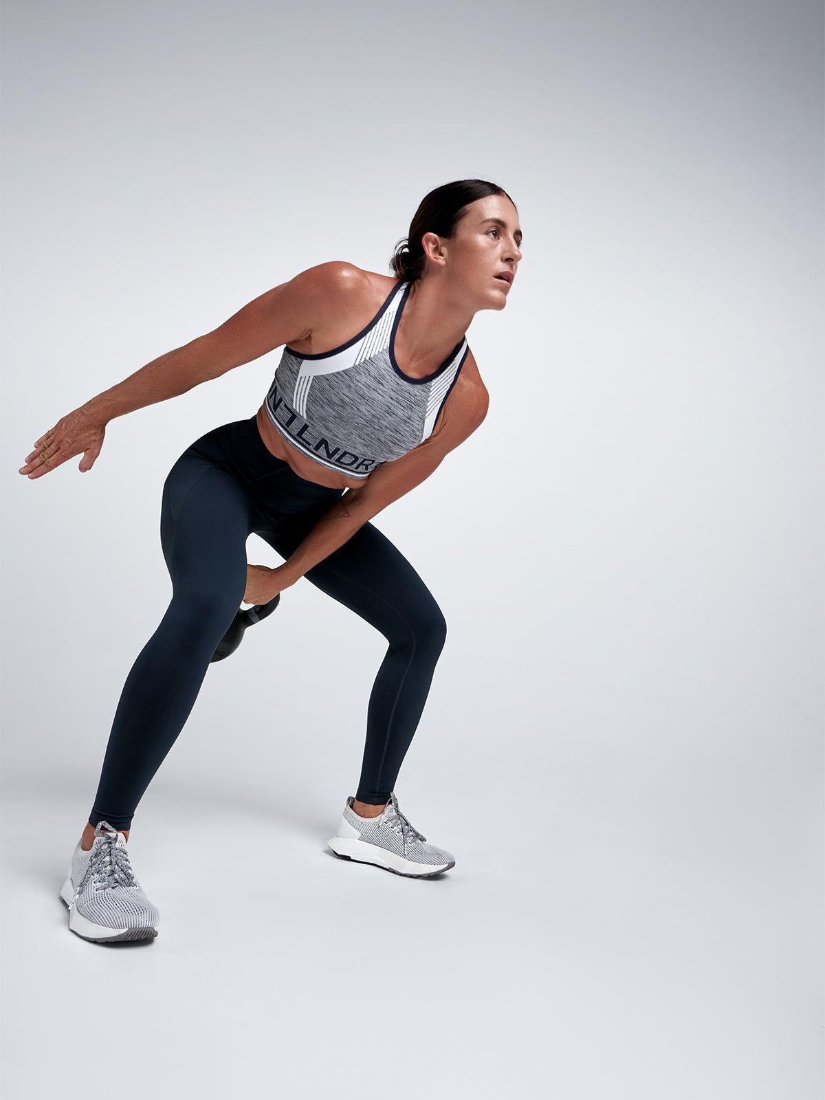 Womens obsession high waisted full length marine blue leggings 10