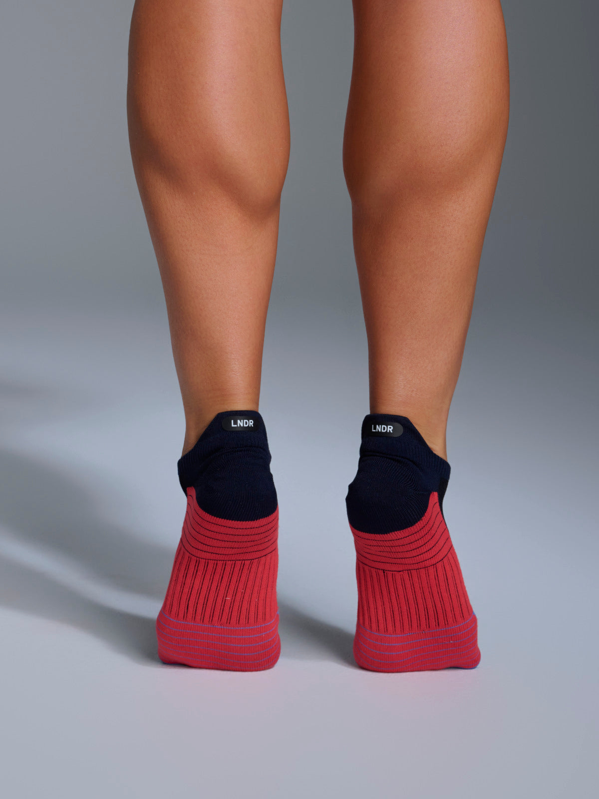 Womens speed navy blue sports sock 4