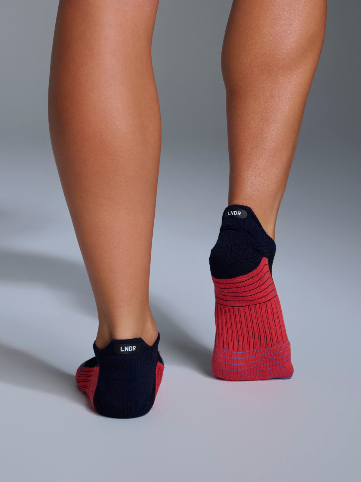 Womens speed navy blue sports sock 5