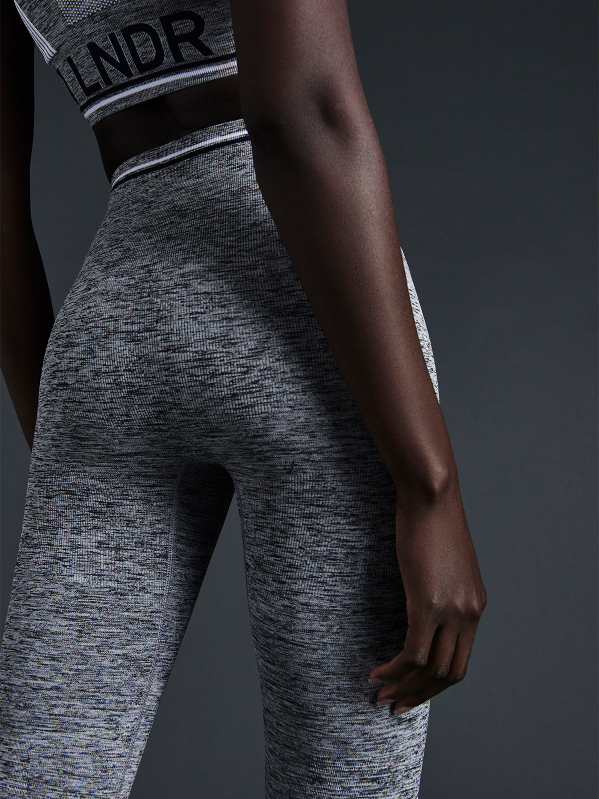 Womens chisel light high waisted ankle length grey leggings 9