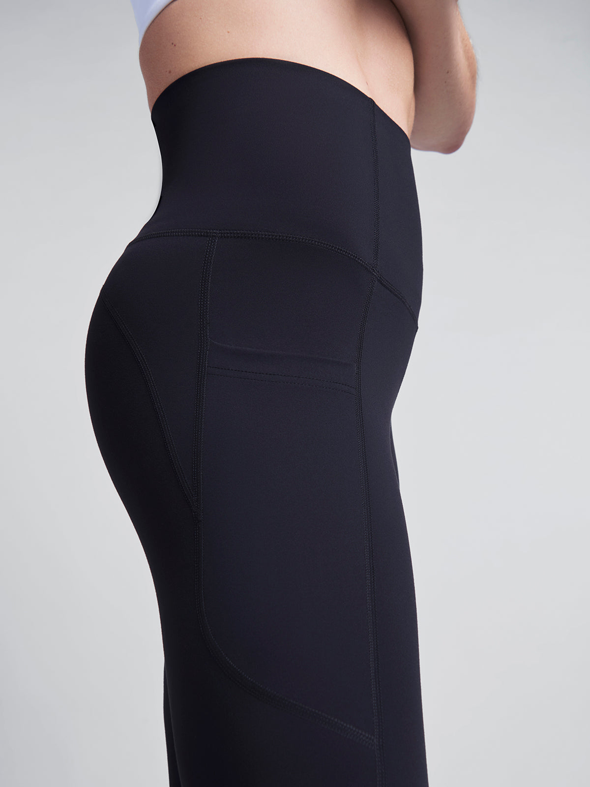 Womens fatal attraction super high waisted ankle length black leggings 6