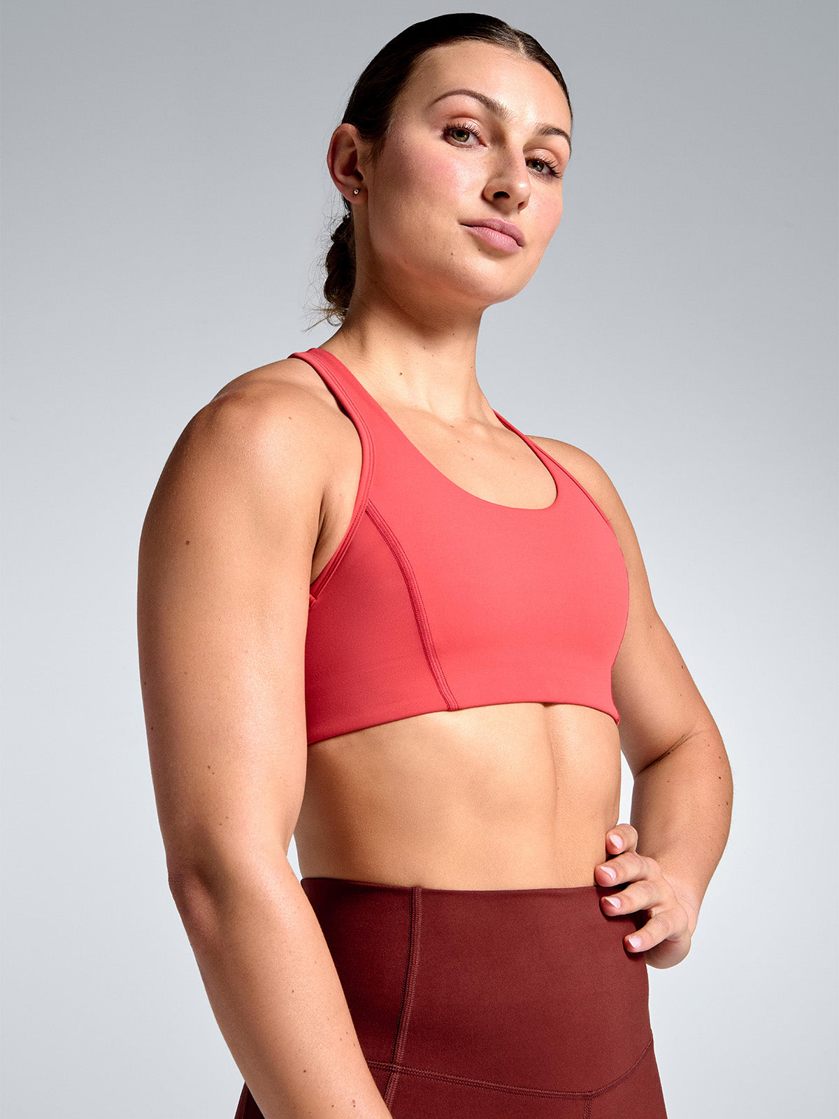 Womens fatal attraction retro red sports bra 1