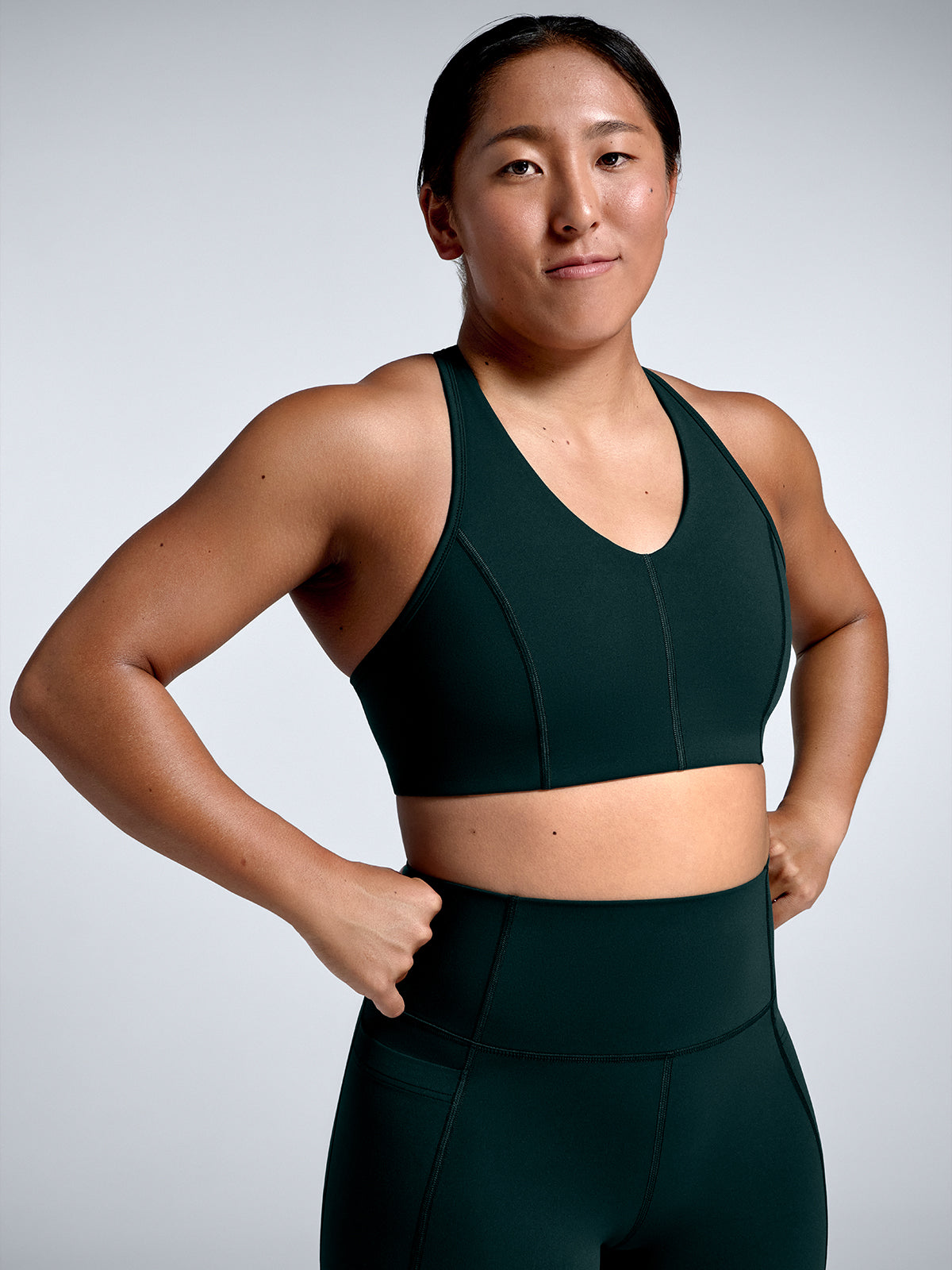 FEMME FATALE Sports Bra Dark Green