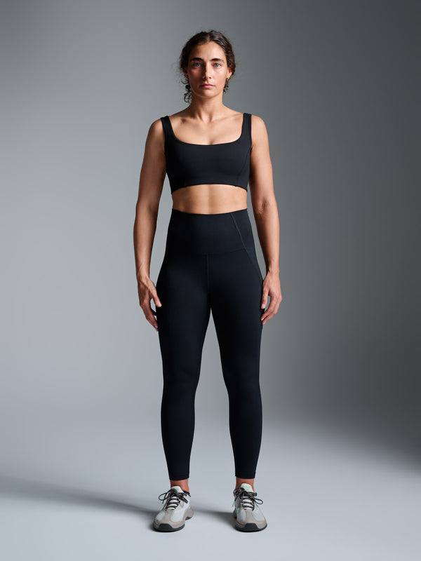 Tam wears size S is 5' 6" - Underband 28.5in, Waist 28in, Hips 37.5in, Inseam 31.5in