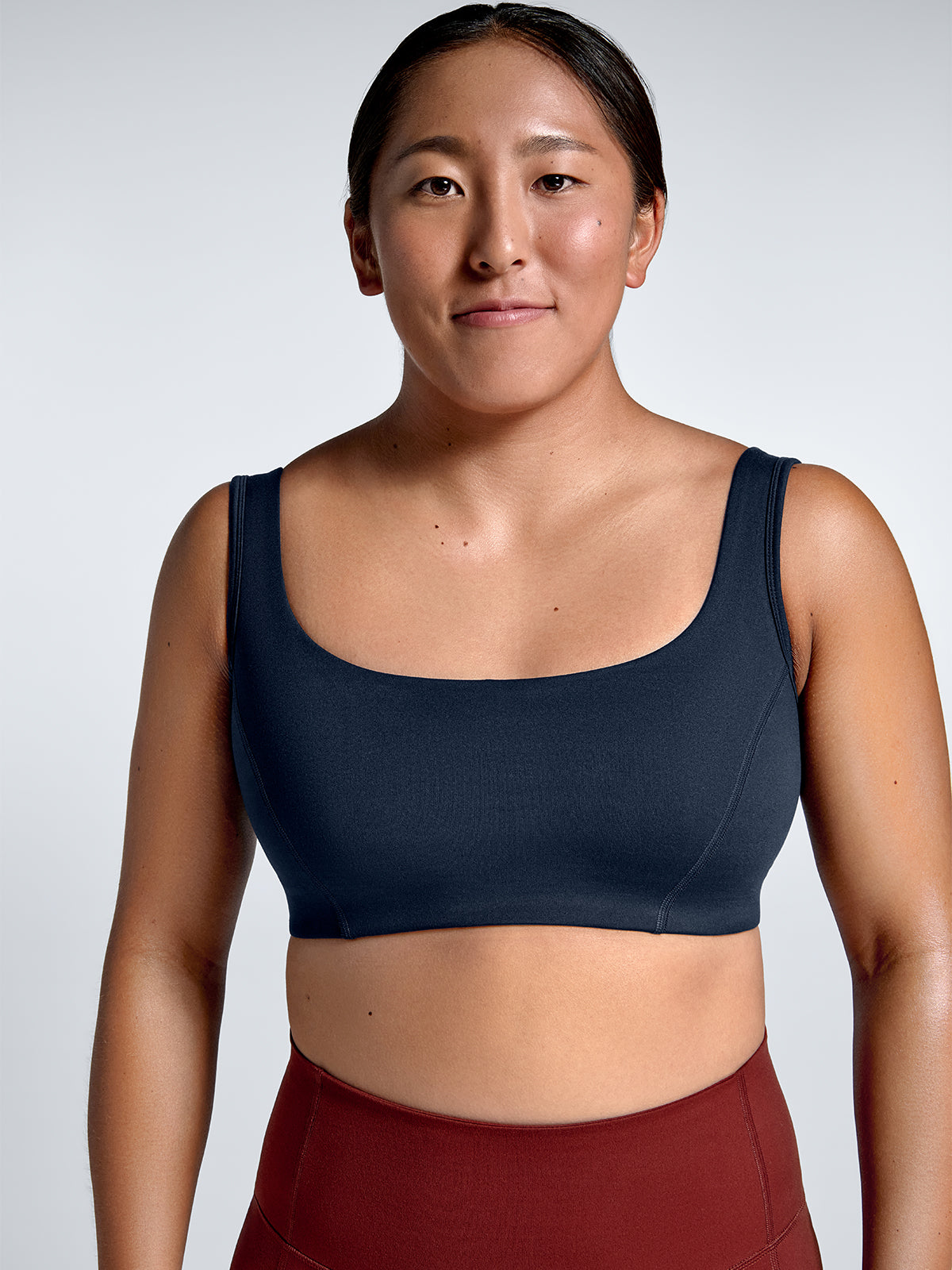 Womens obsession marine blue sports bra 1