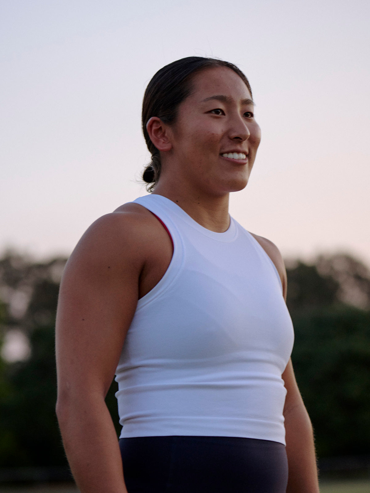 POWER CROP Tank White