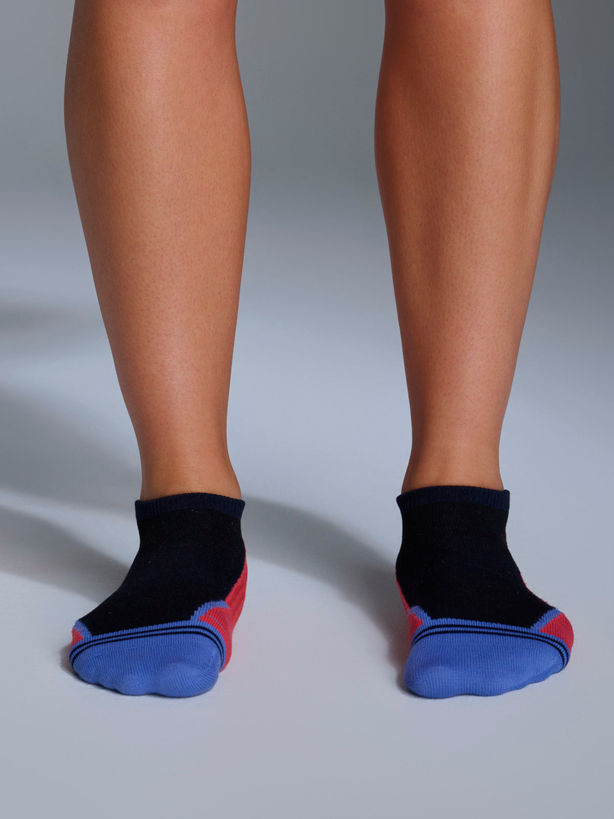 Womens speed navy blue sports sock 2