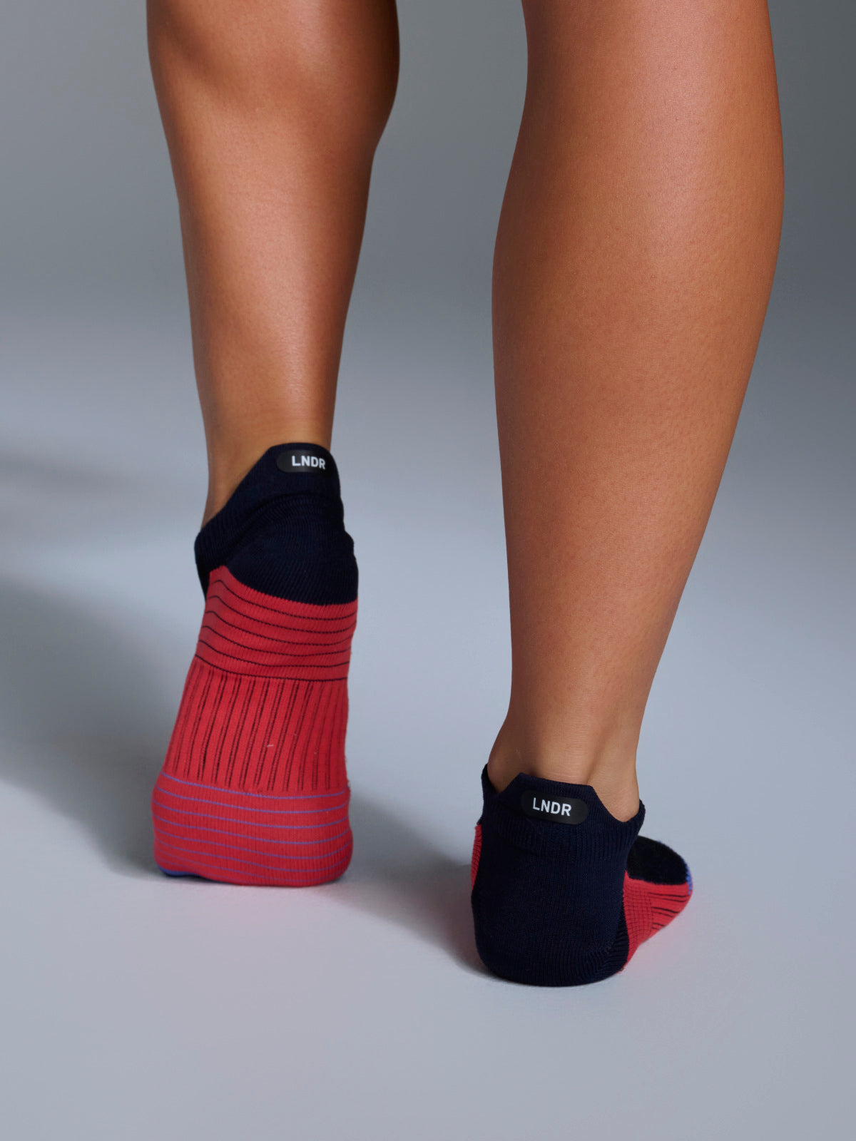 Womens speed navy blue sports sock 6