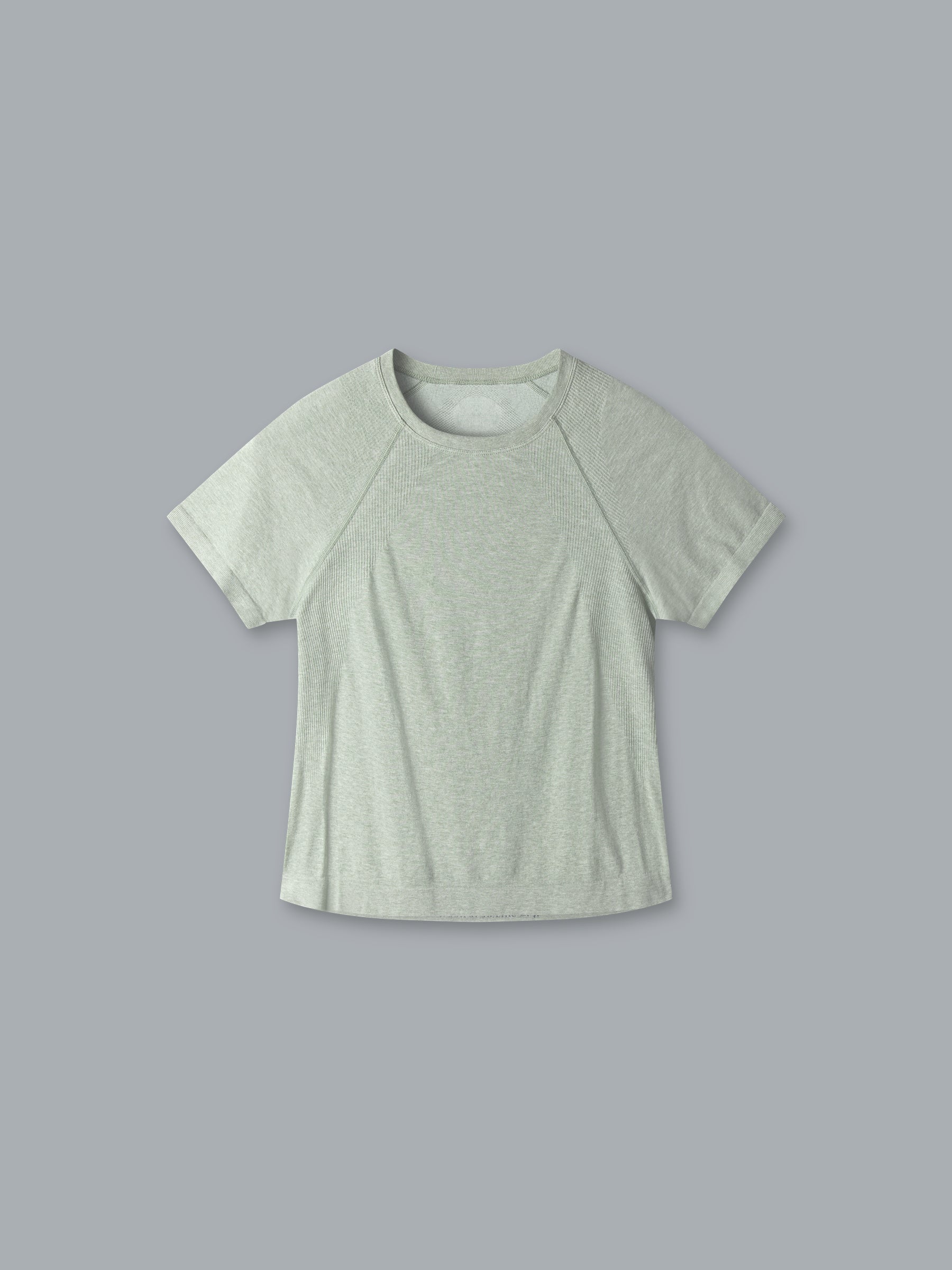 HERE TODAY MELANGE Cropped Tee Sage Marl