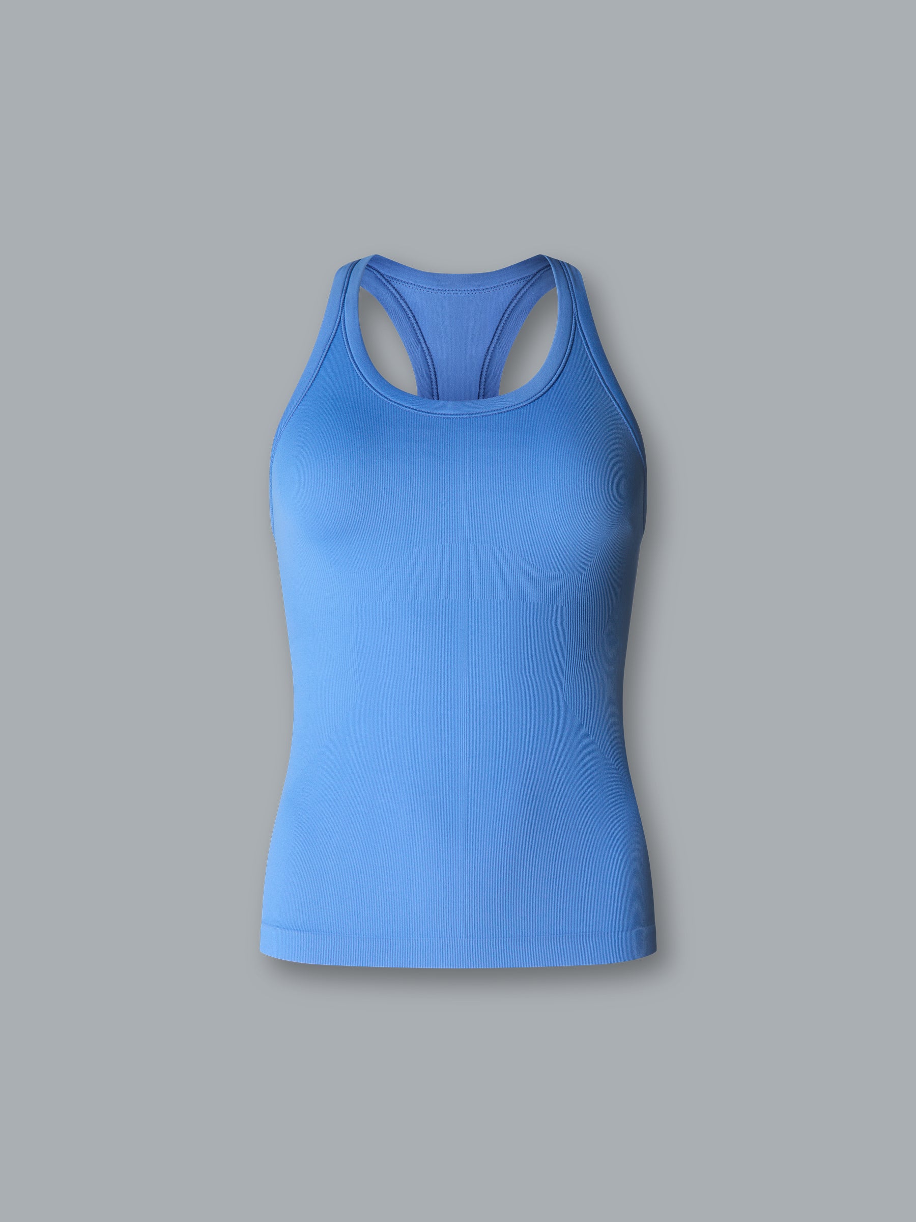 BLAMINK BLMKタンクトップ 38ライトブルー Bright Blue Knit Top - Knotted Tank Top - Knit Crop Tank Top - Lulus