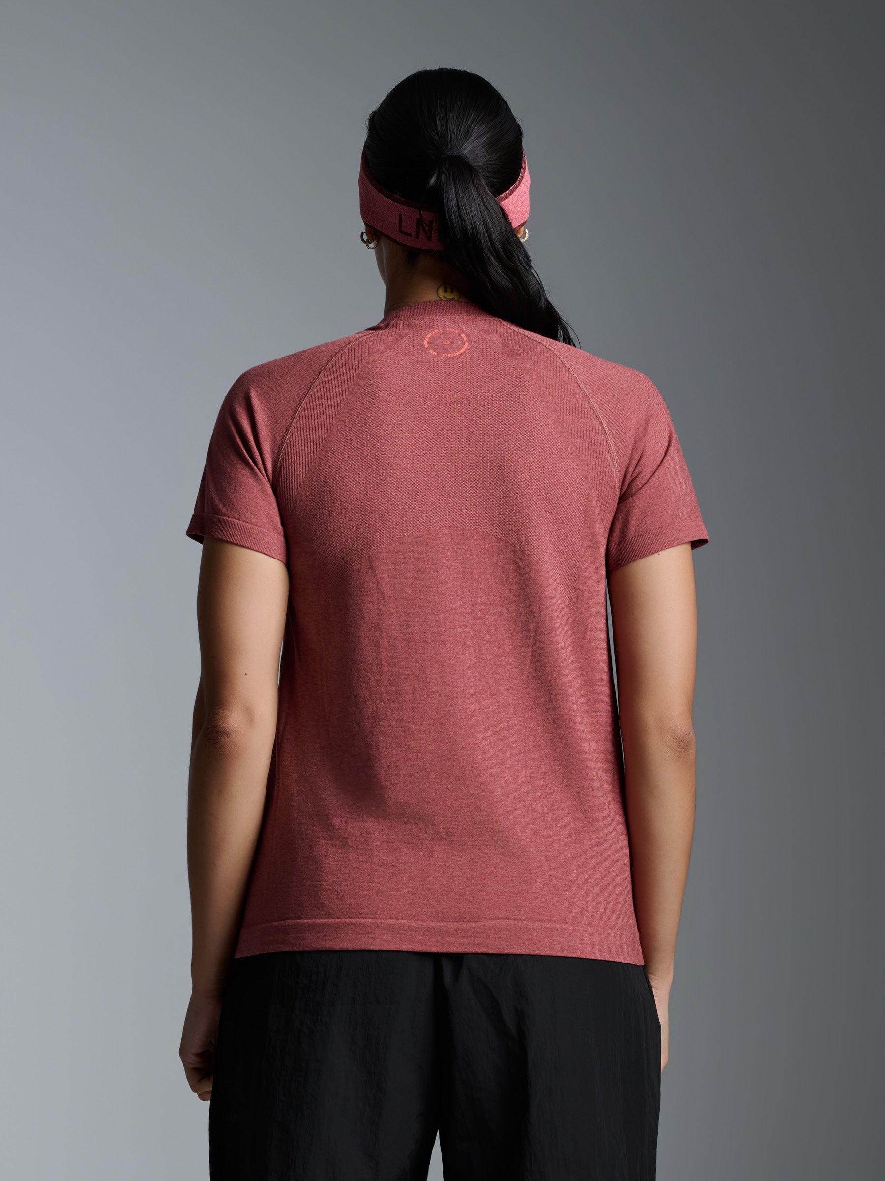 HERE TODAY MELANGE Short Sleeve Tee Earth Marl