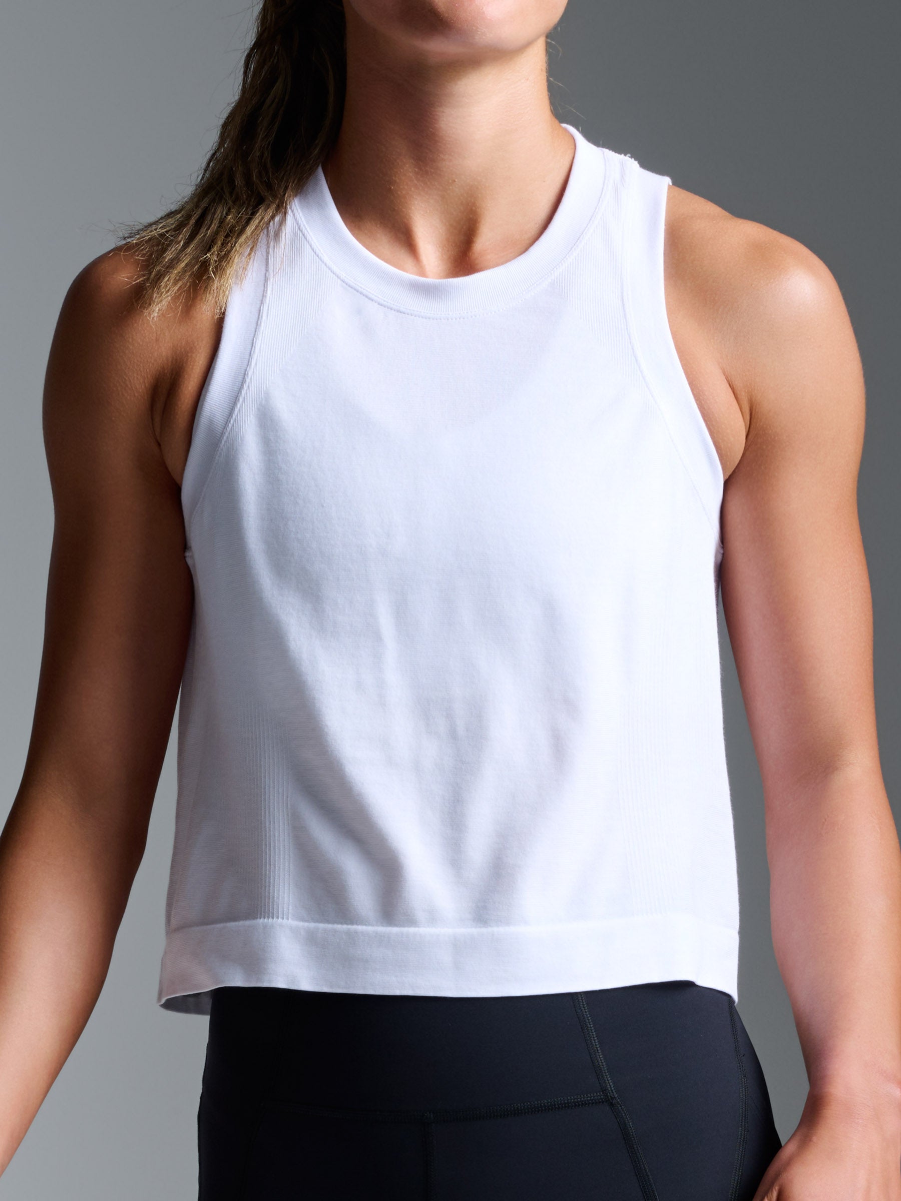 GO ONLY NOW ホワイトタンクトップ HERE TODAY Cropped Tank White