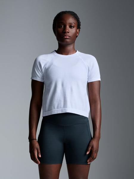 HERE TODAY Cropped Tee White