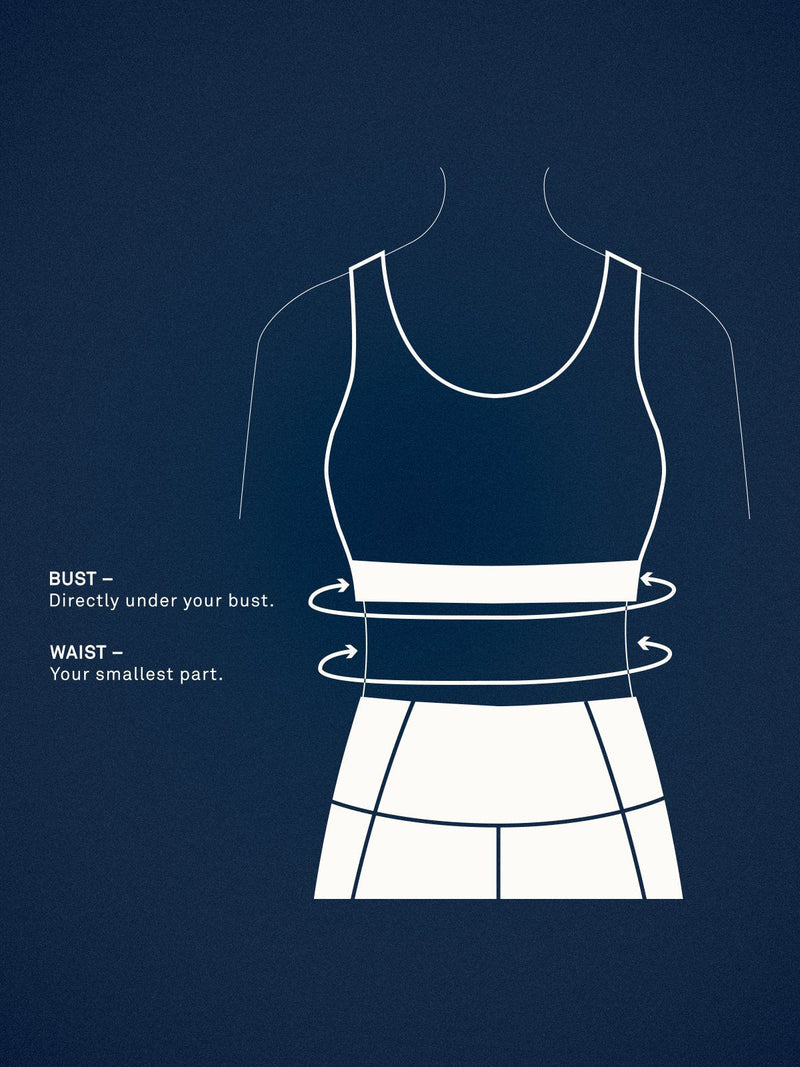 Size_Don't Know / Measurements_Measure your bust and waist to see which model your measurements are closest to.