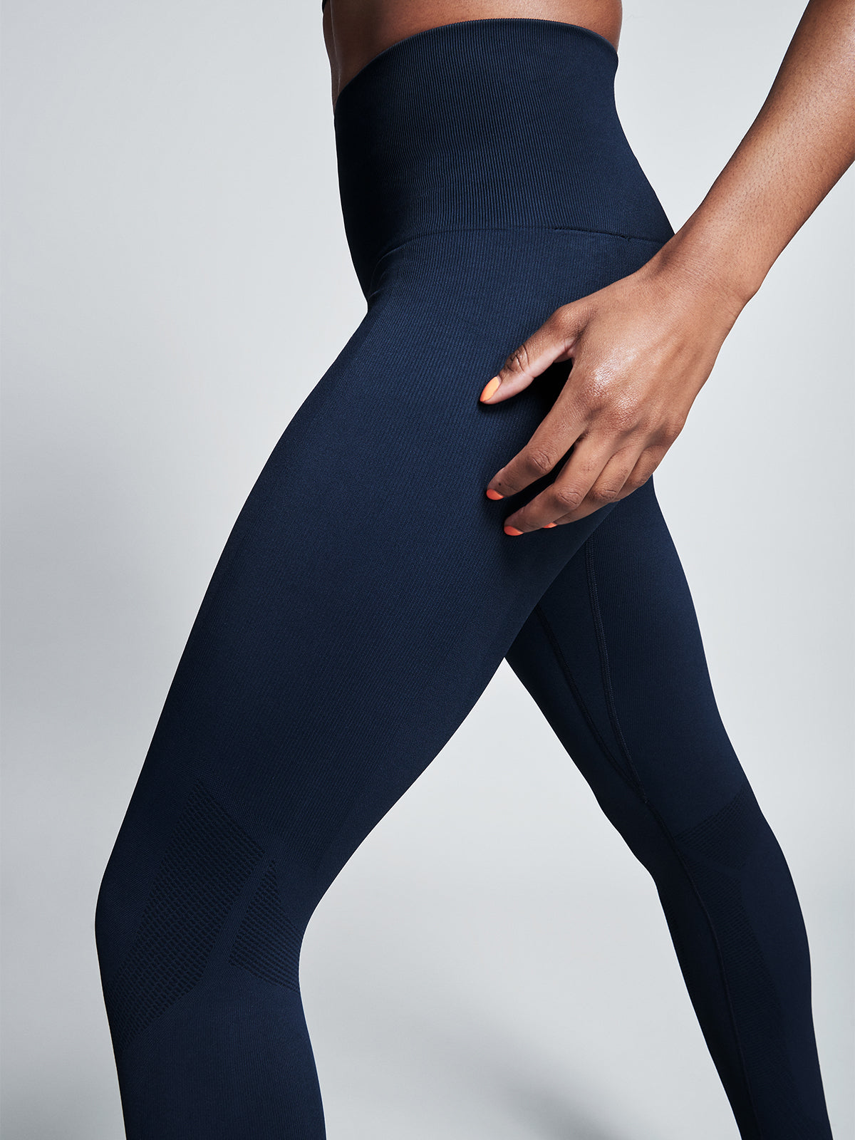 LNDR Leggings Sculpted Pants Deep Blue Compression High Waist Womens S/M  $128
